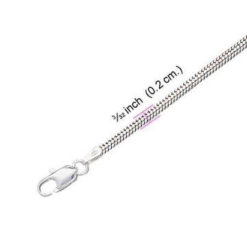 Snake Sterling Silver Chain CH2221 - Jewelry